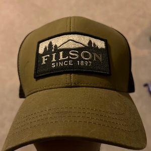 Filson waxed trucker hat